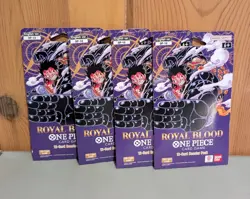 4 One Piece Card Game Royal Blood OP-10 Sleeved Booster Packs English Sealed - Image 1