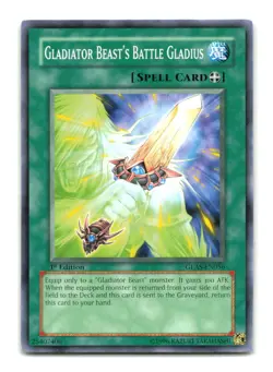 Gladiator Beast's Battle Gladius - GLAS-EN056 1st Edition - YuGiOh-LP - Image 1