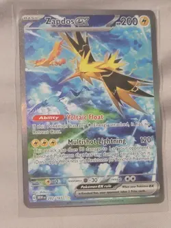 Zapdos ex 202/165 Scarlet & Violet 151 Holo Special Illustration Rare Pokemon - Image 2