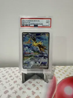 Zapdos EX 202/165 Special Illustration Rare 151 Pokemon PSA 9 - Image 1