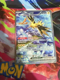 Zapdos ex 202/165 Special Illustration Rare 151 Pokemon Holo Near Mint - Image 1