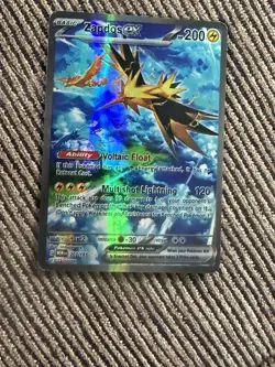 NEAR MINT! Zapdos ex (202/165) S&V 151 Special Illustration Rare Pokemon Card! - Image 1