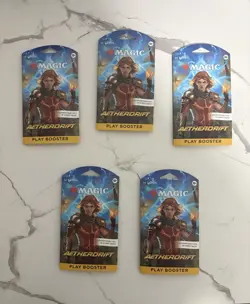 Wizards of the Coast Magic: The Gathering Aetherdrift Play Booster 5 Packs - Image 1