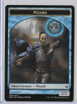 MTG Wizard War of the Spark (WAR) Token Magic Card #005/019 Unplayed - Image 1