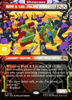 MTG Raph & Leo Sibling Rivals Teenage Muntant Ninja Turtles Rare NM - Image 1