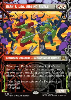 MTG Raph & Leo Sibling Rivals Teenage Muntant Ninja Turtles Rare NM - Image 2