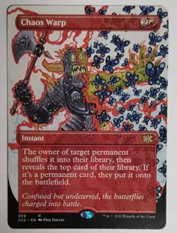 Mtg Chaos Warp (Borderless) Double Masters 2022 Regular - Image 1
