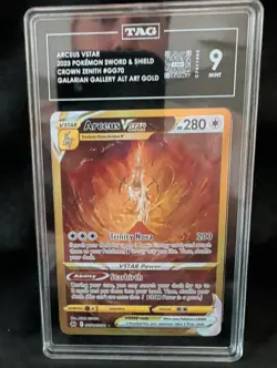 Pokemon TCG 2023 Crown Zenith Galarian Gallery Arceus VSTAR GG70 TAG 9 - Image 1