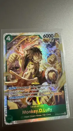 Bandai One Piece Card Game ST30: Monkey D. Luffy ST30-012 SR Foil EN - Image 1