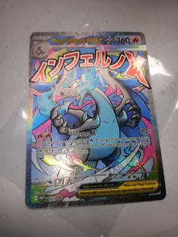 Charizard V SWSH260 Sword & Shield Promo Card and Mega Charizard X ex 023 - Image 4