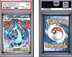 Mega Charizard x EX 023 Black Star Promo UPC PSA 9 Pokemon Card - Image 1