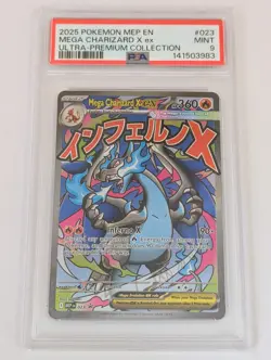 Mega Charizard X ex 023 PSA 9 MINT Black Star Promo Pokemon Card - Image 1