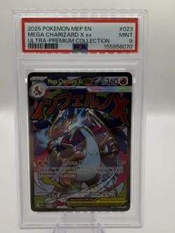 Mega Charizard x EX 023 Black Star Promo UPC PSA 9 Pokemon Card - Image 1