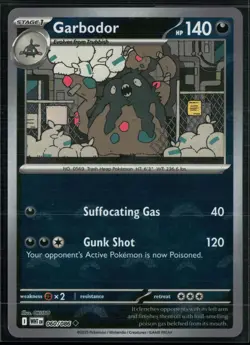 Garbodor 060/086 White Flare Uncommon Pokemon Pokeball - Image 1