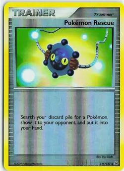 Pokemon Rescue 115/127 Uncommon Platinum Pokemon Reverse Holo Moderately Played - Image 1