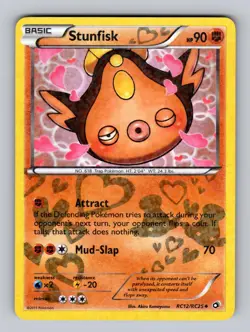 Stunfisk RC12/RC25 Holo Legendary Treasures: Radiant Collection Pokemon LP - Image 1