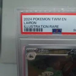 PSA 10 Lairon 184/167 Illustration Rare IR Twilight Masquerade Pokemon GEM Mint - Image 3