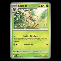 Leafeon 011/167 - Twilight Masquerade Pokemon Card - Image 1