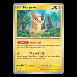 Morpeko 072/167 - Twilight Masquerade Pokemon Card - Image 1