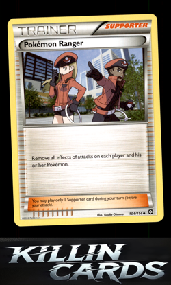 Pokemon Ranger 104/114 Pokemon Uncommon XY - Steam Siege Card NM - Image 1