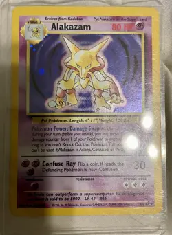 Alakazam Pokemon Card 001/130 Base Set 2 Holo - NM - Image 1