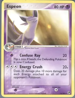 Espeon 16 Rare EX Battle Stadium Pokemon Moderately Played - Image 1