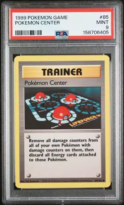 1999 POKEMON BASE SET UNLIMITED #85 POKEMON CENTER PSA 9 - Image 1