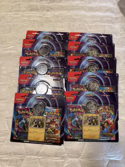 10 Pokemon TCG Mega Evolution Phantasmal Flames 2 Pack Blister Raikou New Sealed - Image 2