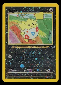 2001 Pokemon TCG Togepi Southern Islands Promo 04/18 (2 SWIRLS) - Image 1