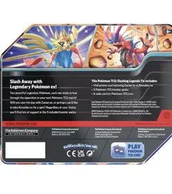 Pokemon TCG Slashing Legends Koraidon ex Tin Factory Sealed 2025 - Image 2