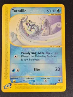 Pokemon TCG Totodile 135 Expedition Mint Near Mint (non-holo) - Image 1