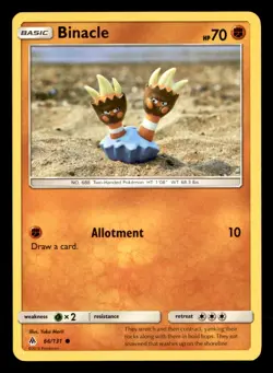 Binacle 66/131 Common Forbidden Light Pokemon Near Mint Yuka Morii Clay - Image 1