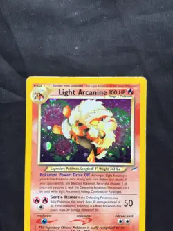 Pokemon Cards: Neo Destiny Rare Holo: Light Arcanine 12/105 - Image 2
