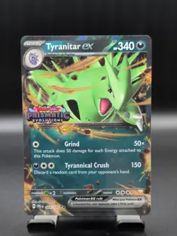 Tyranitar ex (Prismatic Evolutions Stamp) 064/131 Pokemon TCG Near Mint. - Image 2