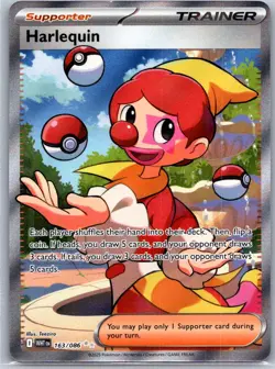 Pokemon TCG Harlequin Ultra Rare Holo SV: White Flare 163/086 NM - Image 1