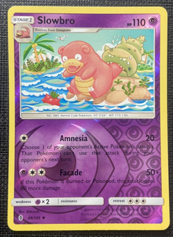 Slowbro 49/145 Guardians Rising Reverse Holo Uncommon LP Pokemon 2017 - Image 1