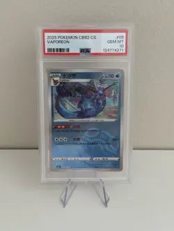 Vaporeon Master Ball 0209/14 PSA 10 Pokemon Gem Pack Vol. 2 Simplified Chinese - Image 1