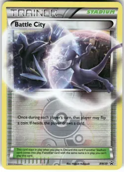 Battle City BW39 Holo Promo Black And White Promo Pokemon Moderately Played - Image 1