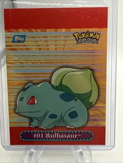 Bulbasaur - 2000 Topps Pokemon TV Animation Edition - Pop-Up #8 - BLUE LABEL - Image 1