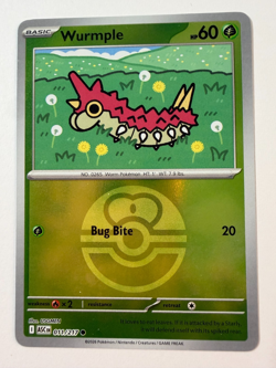 Wurmple (Love Ball Pattern) 011/217 Reverse Holo Ascended Heroes NM Pokemon - Image 1