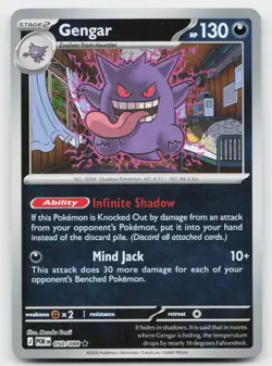 Gengar 050/088 Rare Perfect Order Pokemon Reverse Holo Near Mint - Image 1