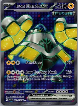 Iron Hands ex 223/182 Ultra Rare Paradox Rift Pokemon Holo Near Mint - Image 1