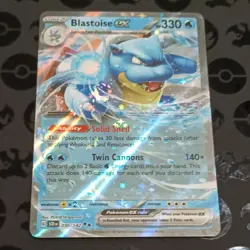 Blastoise ex 30/142 Double Rare Stellar Crown Pokemon Holo Near Mint - Image 1