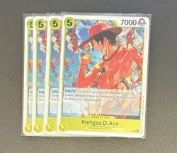 4x Portgas D Ace PRB02-018 One Piece TCG The Best Vol.2 e Rare Play-set - Image 1
