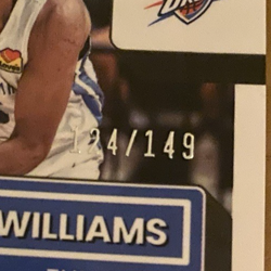 2022-23 Donruss Optic JAYLIN WILLIAMS Lime Green Rated Rookie #'d/149 Thunder - Image 3