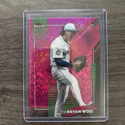 2026 Topps Finest BRYAN WOO #237 RARE Pink Mini Diamond #d /250 - Image 1