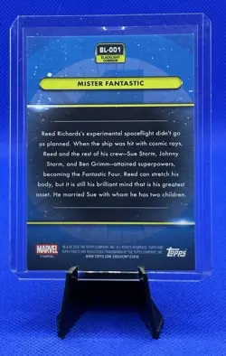 2026 Topps Finest Fantastic Four Mister Fantastic Blacklight (Neon Gold) #’d /50 - Image 2