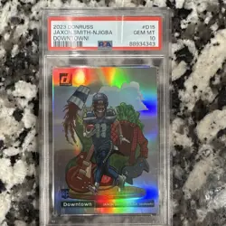 Panini Donruss 2023 Downtown! Jaxon Smith-Njigba D-15 RC Seahawks PSA 10 - Image 1