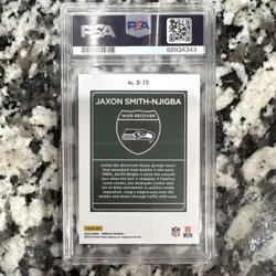 Panini Donruss 2023 Downtown! Jaxon Smith-Njigba D-15 RC Seahawks PSA 10 - Image 2