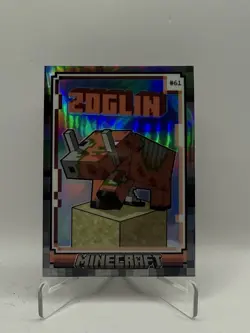 2024 Panini Minecraft Refractor Optichrome Iron #’d /149 #61 - Zoglin - Image 1